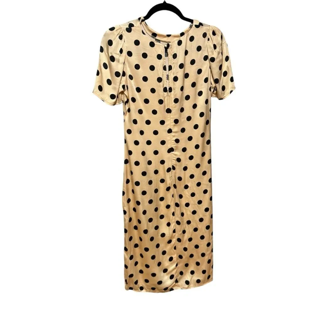 Revolve Dress Forum Los Angeles Vici Call Me Maybe Peach Polka Dot Midi Dress